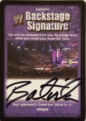 Backstage Signature - Batista